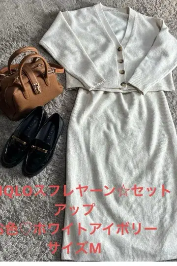 UNIQLO 수플레얀 셋업 M 사이즈 아이보리