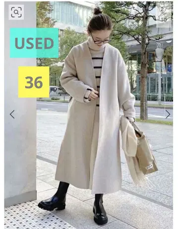 IENA 이에나 만테코 더블 페이스 롱 코트