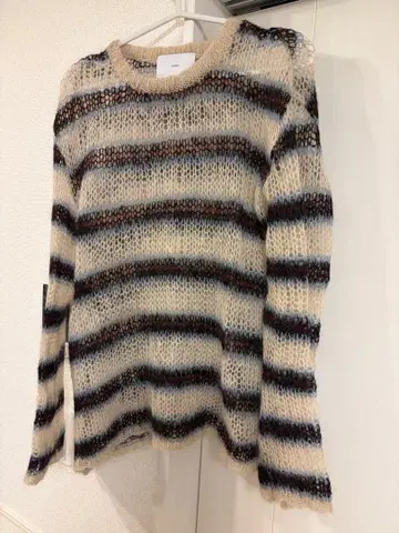 슈가힐 MOHAIR STRIPE PULLOVER 사이즈 2