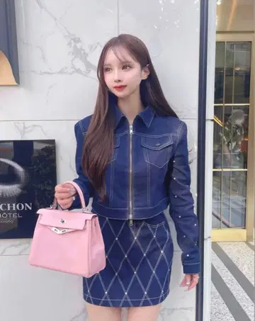 루미뇽 데님 셋업