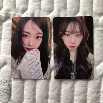 aespa 일본 팬미팅 회장 한정판 6000엔 카리나 트레이딩 카드 2장