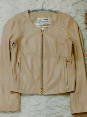 [ Bark Tannage ] 램 가죽 숏 자켓 (베이지)