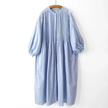 프릭스스토어 인도 핀턱 원피스 오버 사이즈 루즈핏 롱