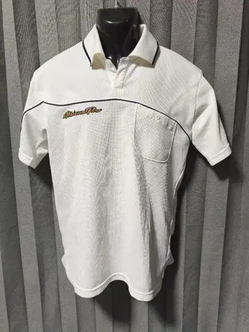 미즈노 프로 피케 셔츠 네이비 블루 라인