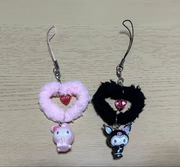 산리오 멜로우사 로미우사 시크릿 스트랩 2종 세트