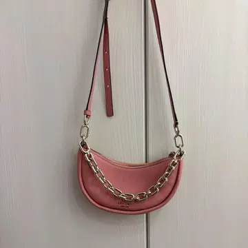 kate spade 핑크 가죽 숄더백