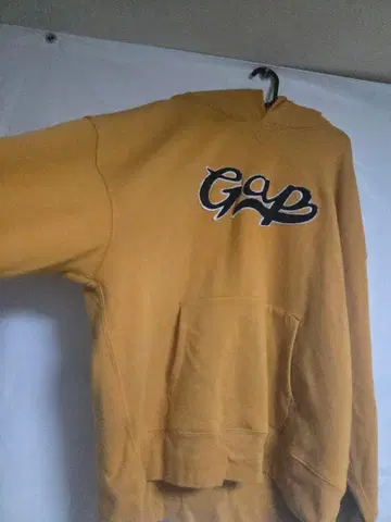 Gap 머스타드 로고 후드티 XL