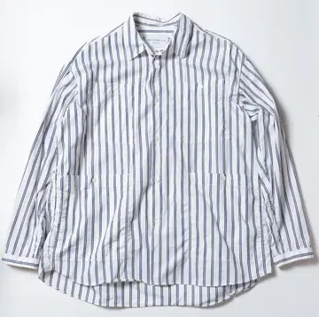투모로우랜드 코튼 스트라이프 멀티 포켓 셔츠 M 사이즈
