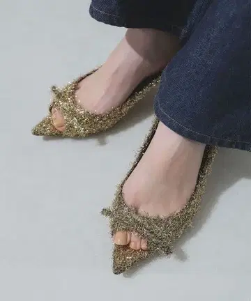 PIPPICHIC 골드 스틸레토 펌프스