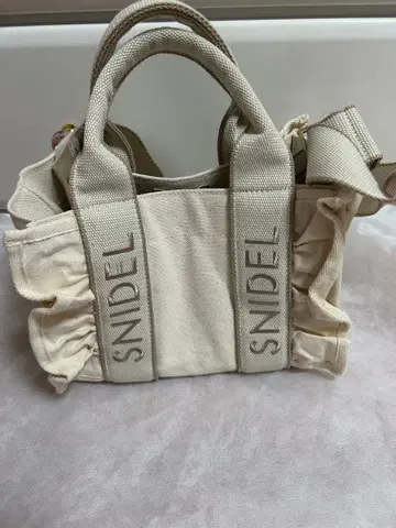 SNIDEL 프릴 로고백 2way 로고 캔버스