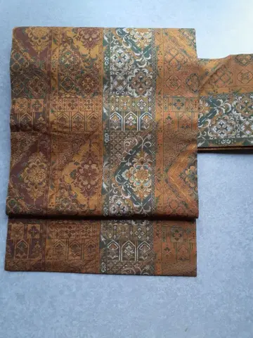 나고야 오비 심이 들어간 직조 오비 순수 실크 미사용