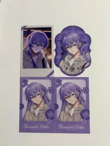 니지산지 호시미치 쇼 랜덤 폴라로이드풍 카드 & 클리어 스티커