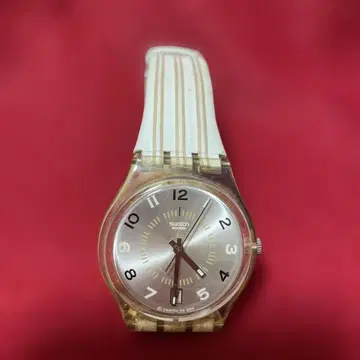 Swatch 실버 아날로그 시계 배터리 교체 완료 작동 확인 완료