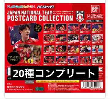 [새상품] 배구 남자 일본 대표 엽서 컬렉션 20종 세트