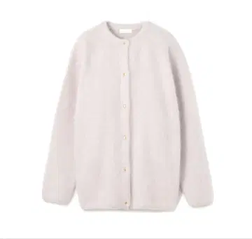 투모로우랜드 Ballsey 플러피 얀 크루넥 가디건