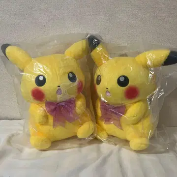 피카츄 봉제 인형 리본 포함 제일복권