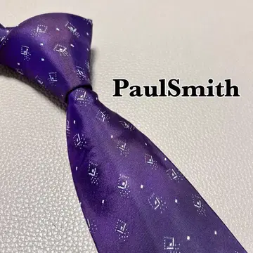 폴스미스 넥타이 스트라이프 도트 비즈니스 수트 실크