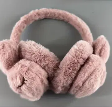 핑크 퍼 귀달이 귀마개