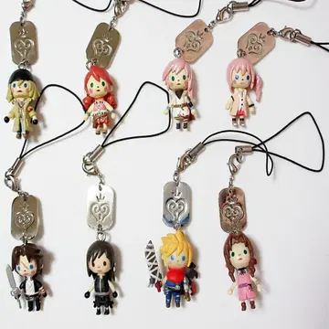 킹덤하츠 아바타 마스코트 스트랩 8종 세트 클라우드 티파