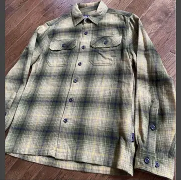 파타고니아 피오르드 플란넬 셔츠 S 옴브레 체크 섀도우 체크