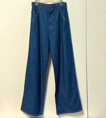 새상품 데님 가우초 팬츠 와이드 팬츠 여성용