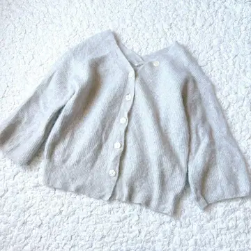 [새상품급] RIELLE riche 폭스 캐시미어 2WAY 니트 가디건