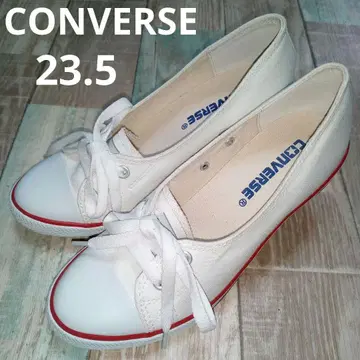 CONVERSE 23.5 컨버스 스니커즈 하이힐 화이트
