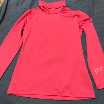 VIVA 핑크 긴팔 하이넥 셔츠 42