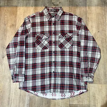 90s DAVID TAYLOR 프린트 플란넬 셔츠 L USA제