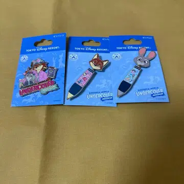 디즈니 리조트 주토피아 2 핀 배지 3개 새상품