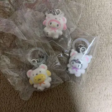 산리오 복슬복슬 스노우 메지루시 액세서리