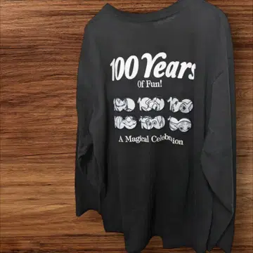 상태 A Disney 100주년 한정판 긴팔 티셔츠