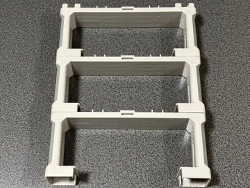 프라레일 복선 블록 교각 (그레이) 3개