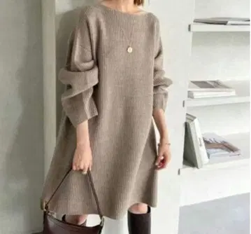 SLOBE IENA 슬로브 이에나 파인 울 니트 미니 원피스