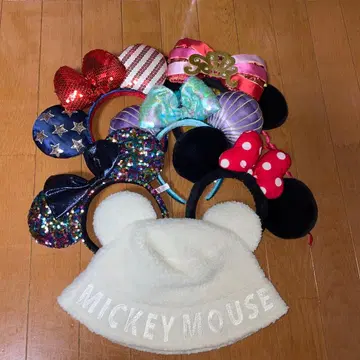 디즈니랜드 머리띠 모자 세트