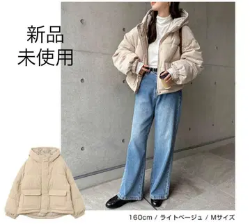 andMe 코듀로이 다운 MS 사이즈 라이트 베이지