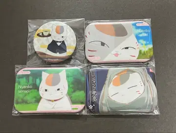 나츠메 우인장 냥코 선생님 캔뱃지 4개 세트