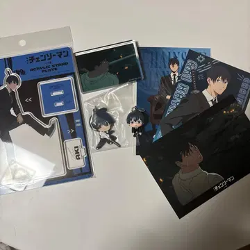 체인소 맨 하야카와 아키 아크릴 스탠드 키링 포스터 카드 세트