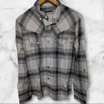 상태 A+ 이로코이 체크 셔츠 iroquois