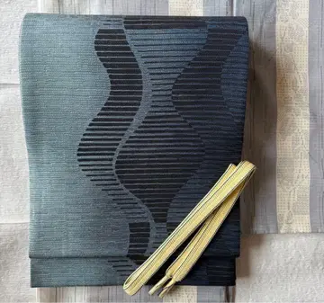 미사용 요로케 기하학 패턴 청바지 같은 색 허리띠 세트