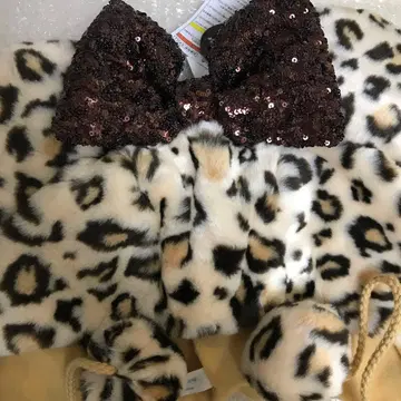 미니 표범 무늬 레오파드 무늬 팬 캡 디즈니