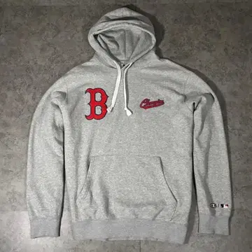 Champion x MLB 콜라보 레드삭스 2XL 후드티 자수 로고