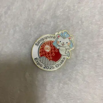 오사카 만박 싱가포르 파빌리온 핀 배지