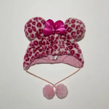 미니 레오파드 무늬 팬캡