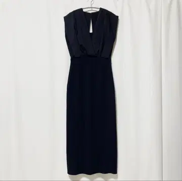 FRAYID 프레이 아이디 턱 블라우스 콤비 니트 원피스