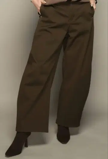 앙코키누 선택 가능한 인심 본딩 커비 팬츠 [ 브라운 M/67 ]