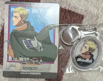 진격의 거인 가라오케 철인 카라테츠 콜라보 특전 미니 카드 엘빈