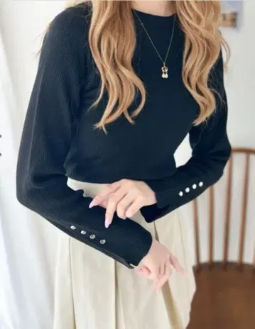 리브 블랙 니트 M 사이즈