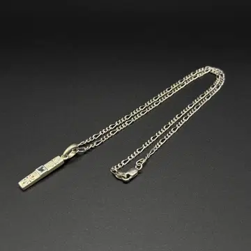 실버 바형 펜던트 목걸이