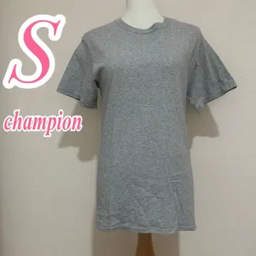 Champion 그레이 티셔츠 S 사이즈 크루넥 캐주얼 코디